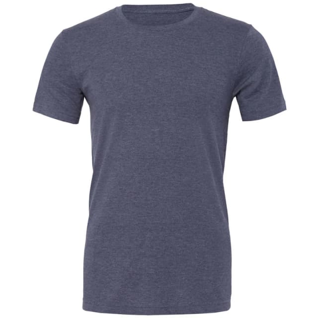 Bella + Canvas Mens Heather Cvc Short Sleeve T-Shirt in Dark Navy Size: 2XL Dark Navy Male 2XL