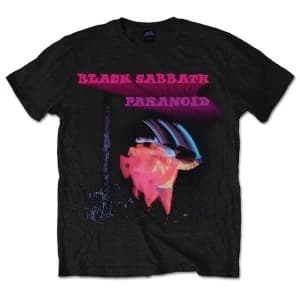 Black Sabbath - Paranoid Motion Trails Unisex Large T-Shirt - Black