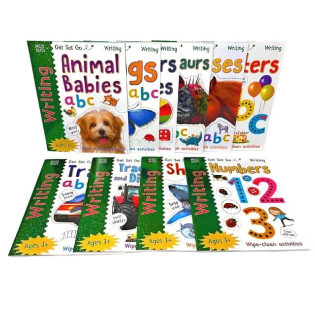 Miles Kelly Wipe Clean Learn To Write 10 Books Collection Set Marker Pen For Children Miles Kelly Books