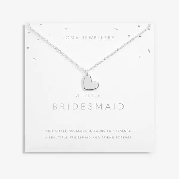 Joma Jewellery A Little Bridesmaid Silver Plated 46cm + 5cm Necklace 6