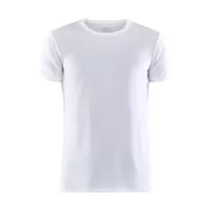 Craft Mens Essential Core Dry Short-Sleeved T-Shirt (S) (White)