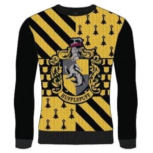 Harry Potter - Hufflepuff Unisex Christmas Jumper Large