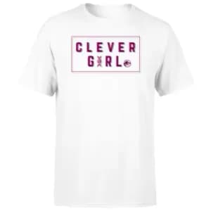 Jurassic Park Clever Girl Mens T-Shirt - White - 5XL