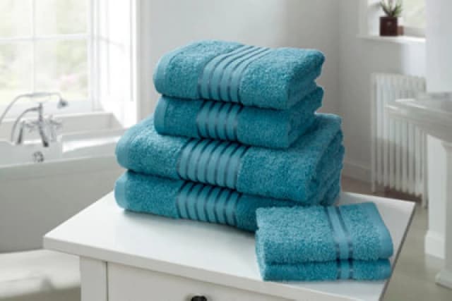 Rapport Home Windsor Pure Cotton Face Towel Aqua
