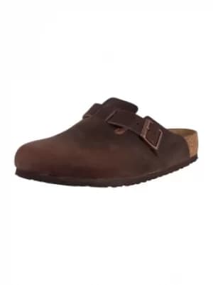 Boston Oiled Leather Slip On Sandals