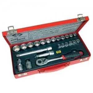 CK 23 Piece 3/8" Drive Sure Drive Bi Hex Socket Set Metric 3/8"