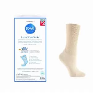 IOMI Footnurse Extra Wide Oedema Socks - Beige - 4 - 8