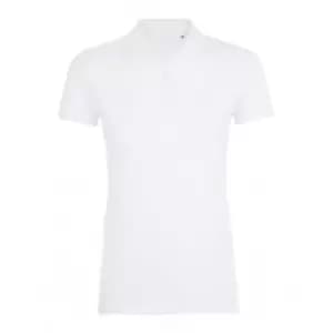 SOLS Womens/Ladies Phoenix Short Sleeve Pique Polo Shirt (XL) (White)