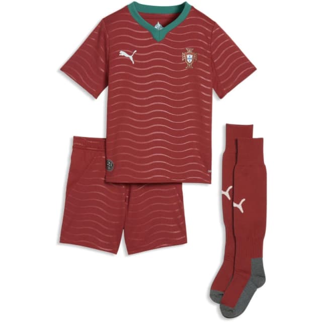 Puma Infants PUMA Portugal Home Minikit 2026 Red/Green male 4-5 Yrs