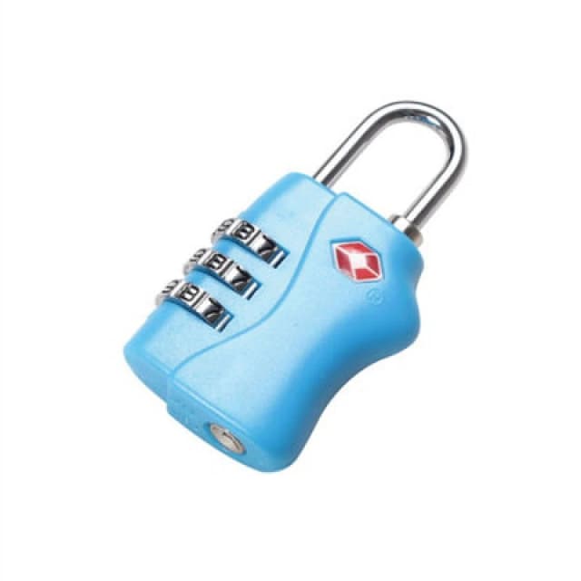 Shatchi TSA Accepted Luggage Lock Blue 3 Combination Travel Suitcase Combination Padlock Blue