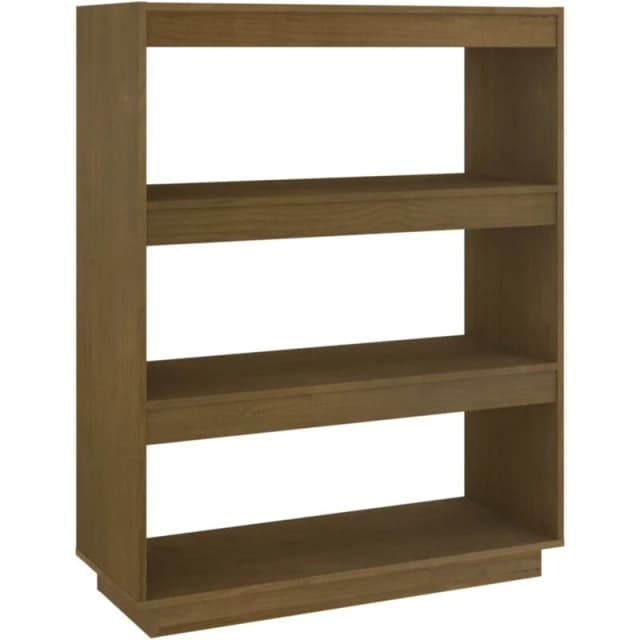 VIDAXL Book Cabinet/Room Divider Honey Brown 80x35x103cm Solid Pinewood Vidaxl 8720286816189