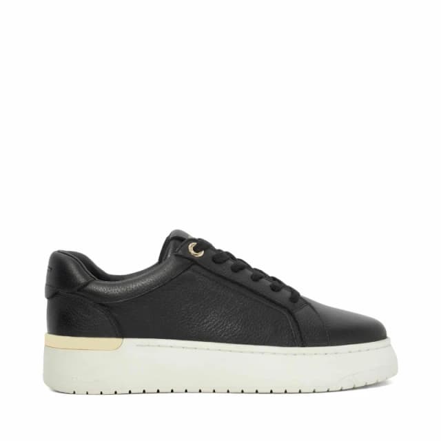 Dune London Womens Emeelia Platform Trainers Black Leather female 3 (36)