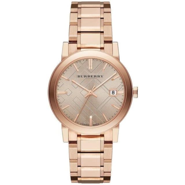 Burberry BU9034 Rose Dial Rose Gold-Tone Ladies Watch
