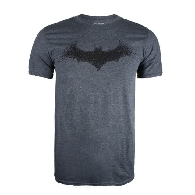 Batman Men Batman Bat Logo Cotton Mens T-Shirt Dark Grey Size: Medium Dark Grey M Male 5052777472899