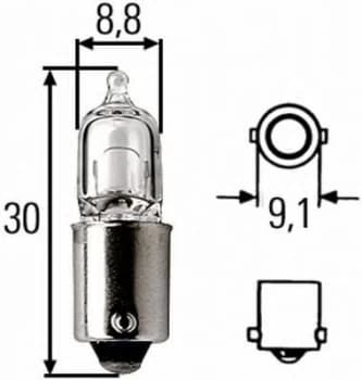 Bulb 12V 5W Hal 8GH002473-151 by Hella - 10 Units 82477