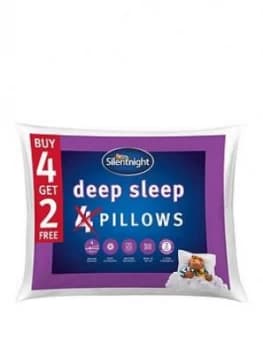 Silentnight Deep Sleep Pillows - Set Of 4 (Plus 2 Extra Free!)
