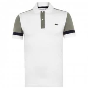 Lacoste Colour Block Sleeve Polo Shirt - Fluer 22H