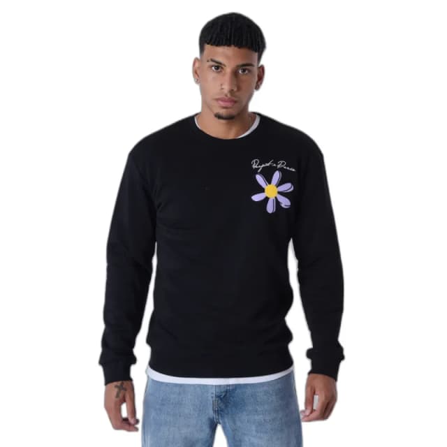 Project X Paris Sweatshirt round neck flowers Project X Paris Noir Male S