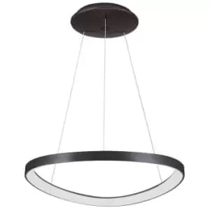 Italux Lighting - Italux Morphi - Modern LED Hanging Pendant Coffee Brushed, Warm White 3000K 2640lm Dimmable