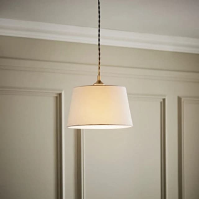 ValueLights ValueLights Aspen White Tapered Easy Fit Pendant Lamp Shade Size: Small White Small Unisex 5016529274148