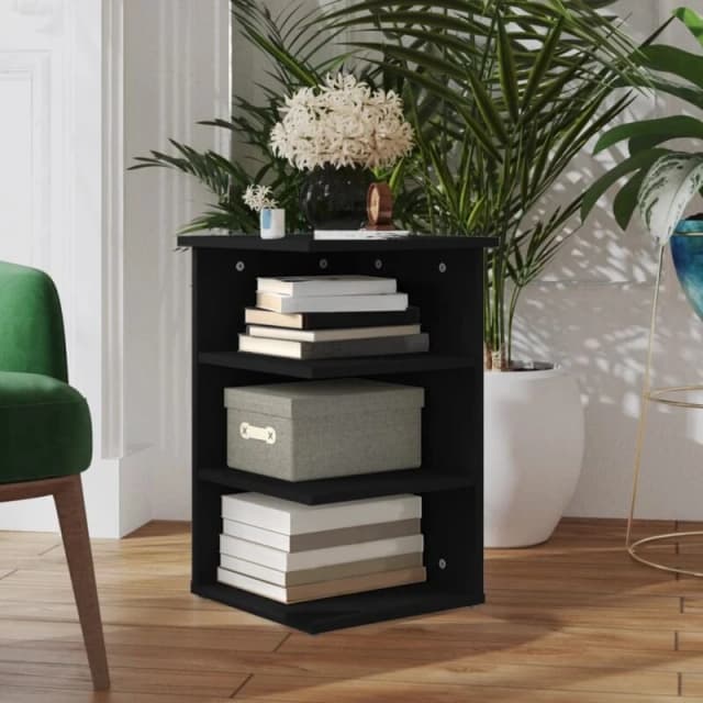 VIDAXL Side Cabinet Black 35x35x55cm Engineered Wood Vidaxl 8720286541975