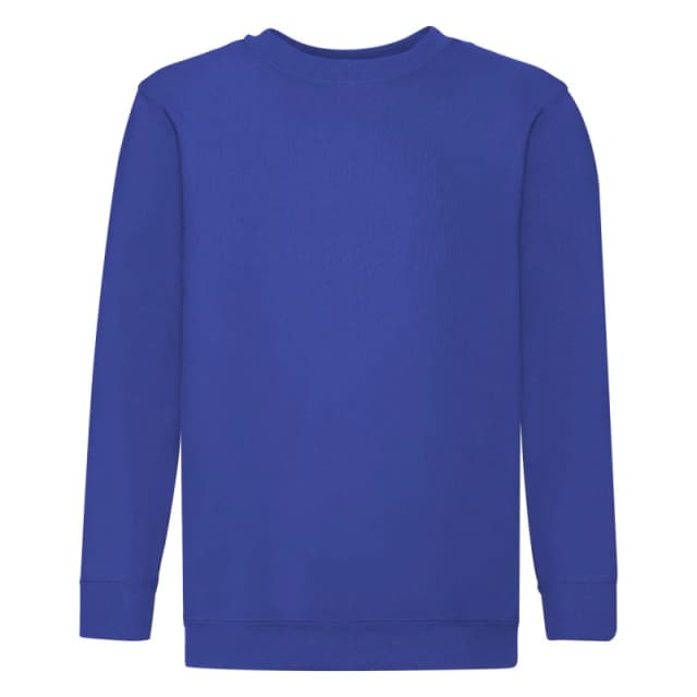 Fruit of the Loom Set In Sleeve Sweatshirt Pack of 2 in Royal Size: 12-13 Years Royal Unisex 12-13 Years