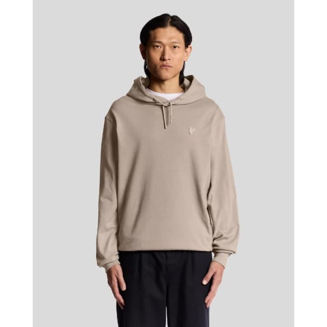 Lyle and Scott Interlock Pullover Hoodie Brown male XS