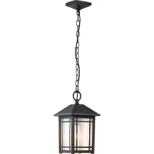 Elstead Quoizel Cedar Point Outdoor Pendant Ceiling Light Black, IP44