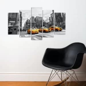 5M-79 Multicolor Decorative MDF Painting (5 Pieces)