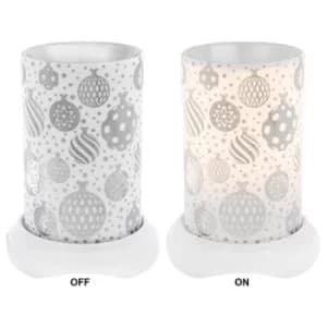 Xmas Aroma Lamp Bauble Silver