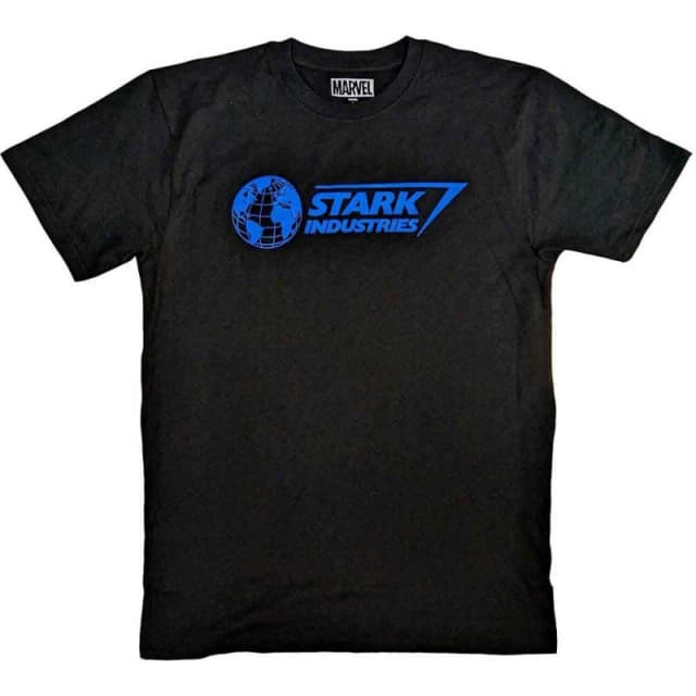 Marvel Stark Industries T Shirt Black unisex