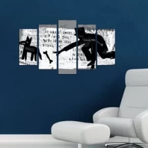 5ABSMDF-78 Multicolor Decorative MDF Painting (5 Pieces)