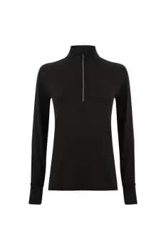 Long Sleeve Zip Neck Performance Top