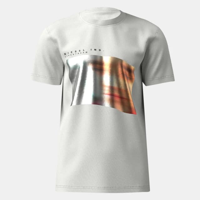 Diesel Mens Digr Mglit T-Shirt White male XS