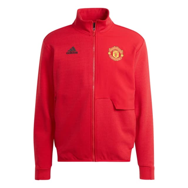 adidas Manchester United Anthem Jacket 2023 2024 Adults - Red Red S