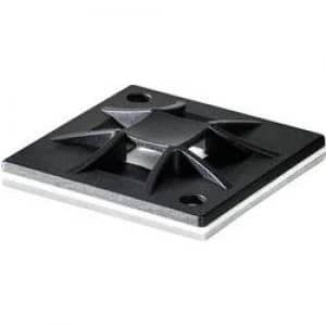 Cable mount Screw fixing 4x thread halogen free Black