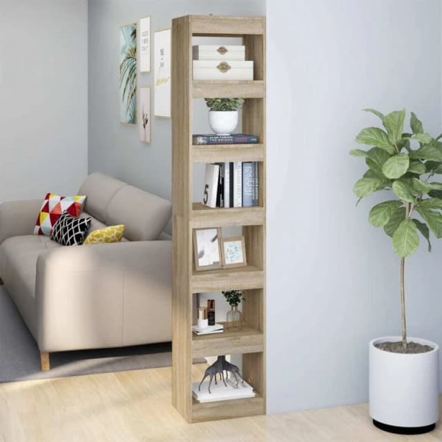 VIDAXL Book Cabinet/Room Divider Sonoma Oak 40x30x198cm Vidaxl 8720286843130