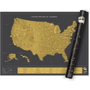 USA Scratch Map Log Gift