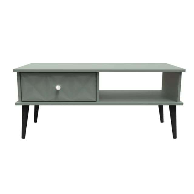 Toledo 1 Drawer Coffee Table In Reed Green (Ready Assembled)