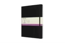 Moleskine Extra Large Double Layout Plain and Ruled Hardcover Notebook : Black