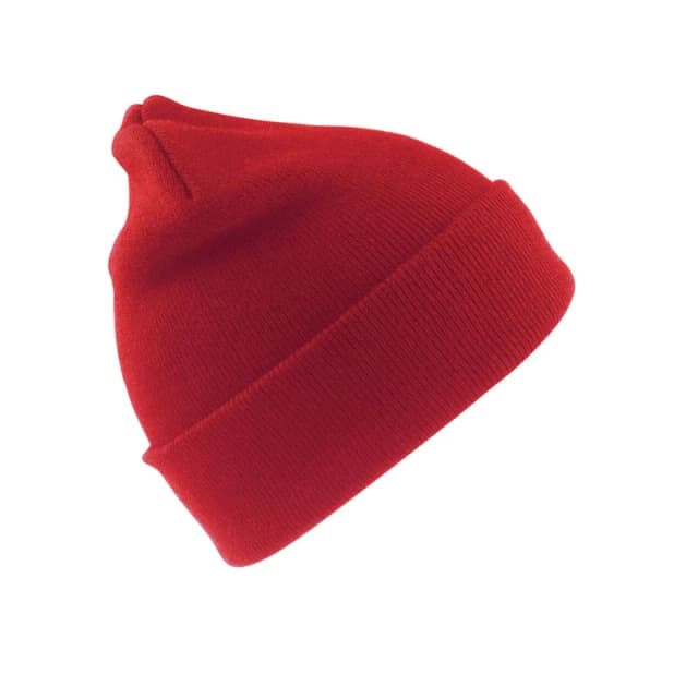 Result Wool Ski Hat in Red Red Unisex One Size