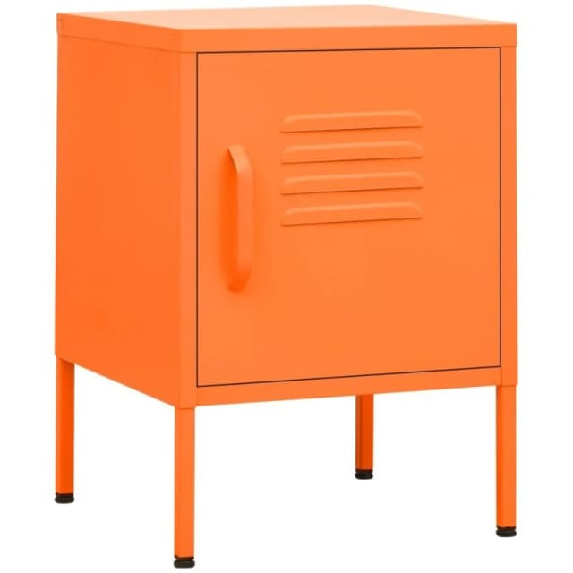 VIDAXL Nightstand Orange 35x35x51cm Steel Vidaxl 8720286565223