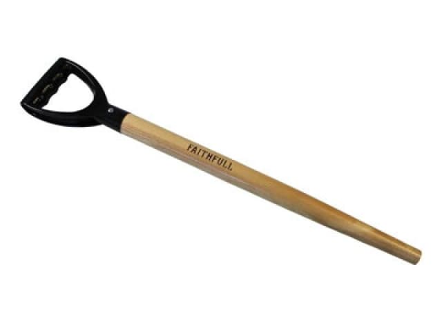 Faithfull FSC Ash PYD Straight Taper Spade Fork or Shovel Handle 0.7m FAIAPDSTFSC