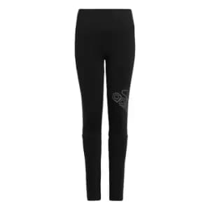 adidas Winter Glam Warm Leggings Kids - Black / Matt Purple Met.