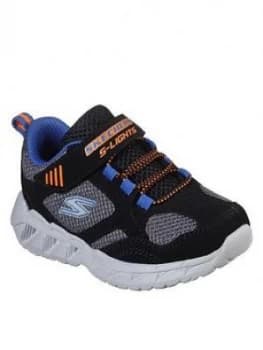 Skechers Boys Magna-lights Infant Trainer, Black, Size 4 Younger