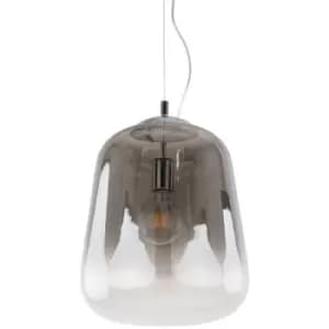Italux Lighting - Italux Lanila - Modern Hanging Pendant Smoky 1 Light , E27