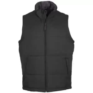 SOLS Warm Unisex Padded Bodywarmer Jacket (XL) (Charcoal)