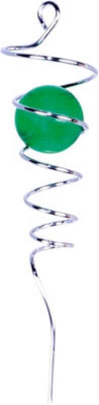 Netagon Garden Outdoor Hanging Spiral Wind Spinner With Ball- Green