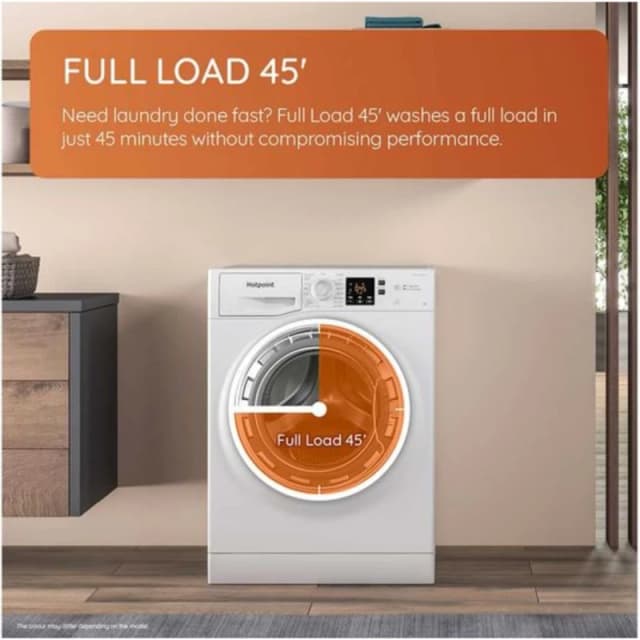 Hotpoint AntiStain H 101B ANTI STAIN UK 10KG Washing Machine with 1400 rpm - Black - A Rated, Black