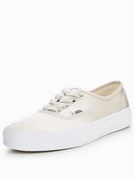 Vans UA Authentic Satin Lux Silver Size 3 Women